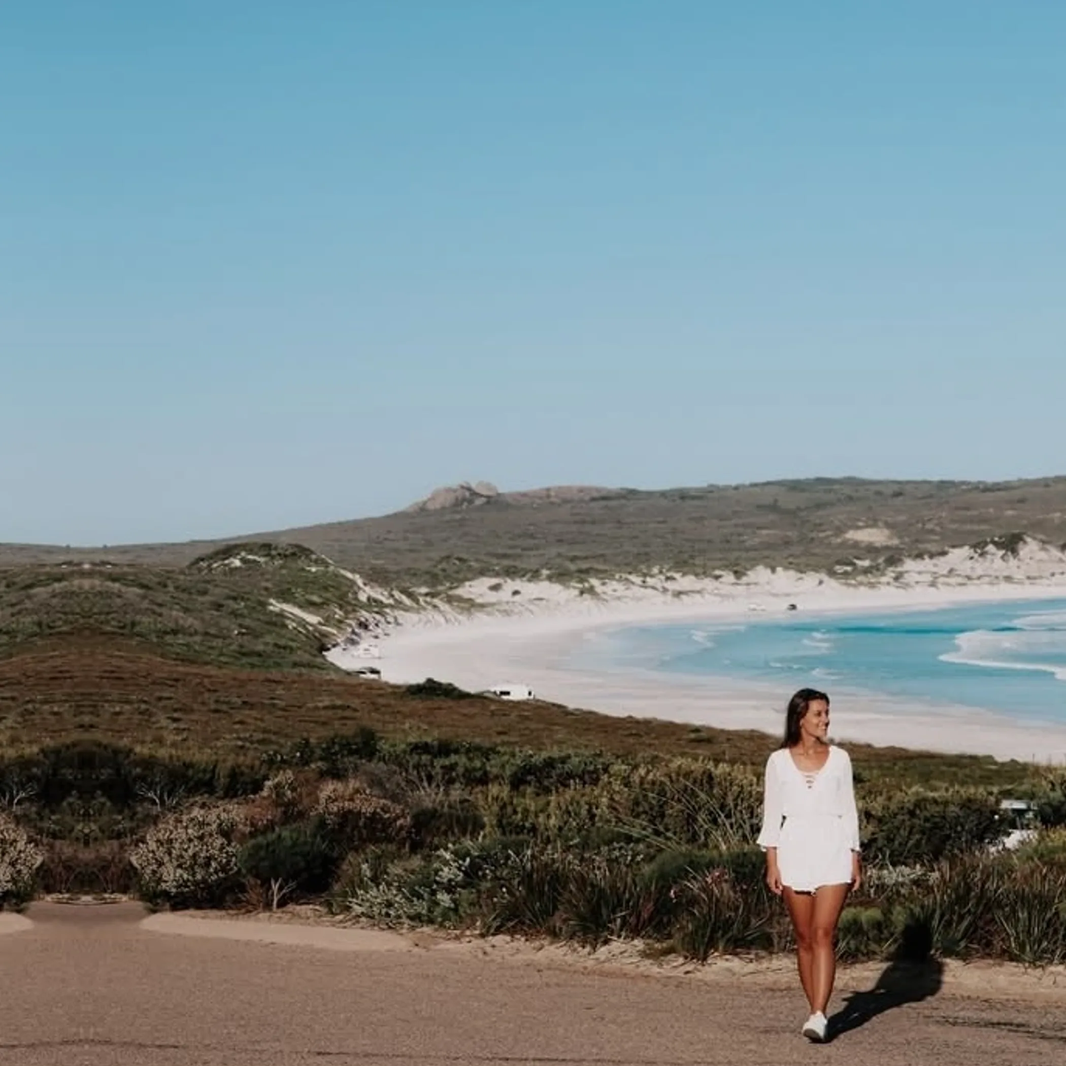 pristine australian beach waters and white sand